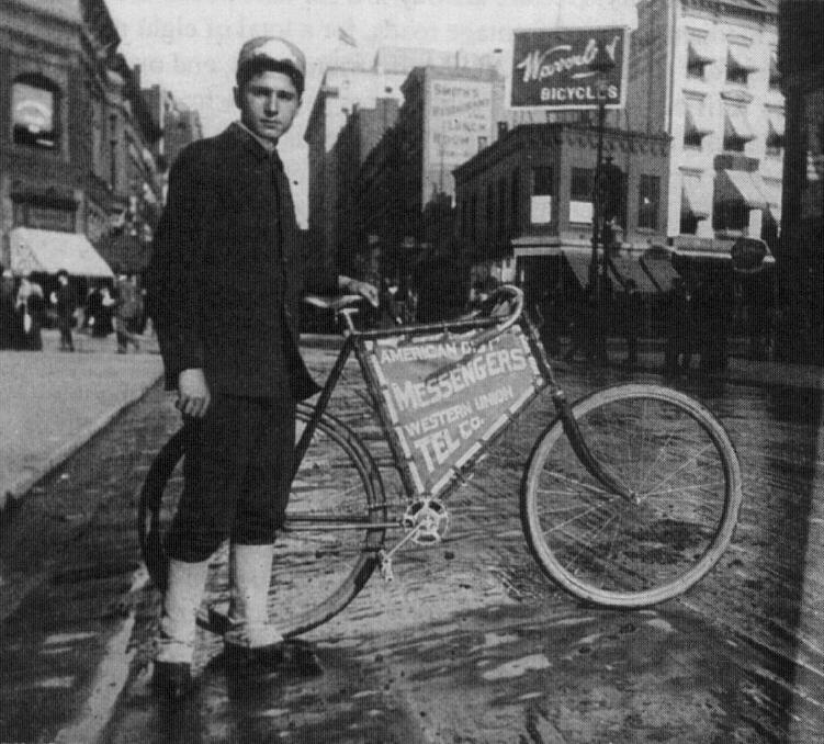 Bike Messenger, New York City 1898